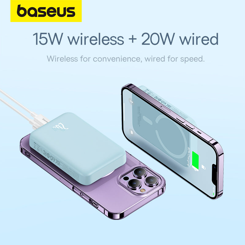 Baseus Magnetic Mini Air  Wireless Fast Charge Power Bank 10000mAh 20W