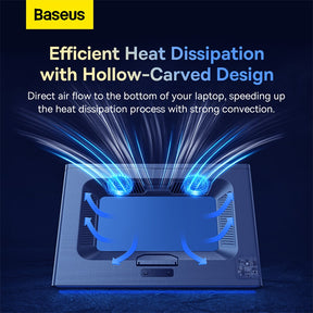 Baseus ThermoCool Heat-Dissipating Laptop Stand (Turbo Fan Version) Gray