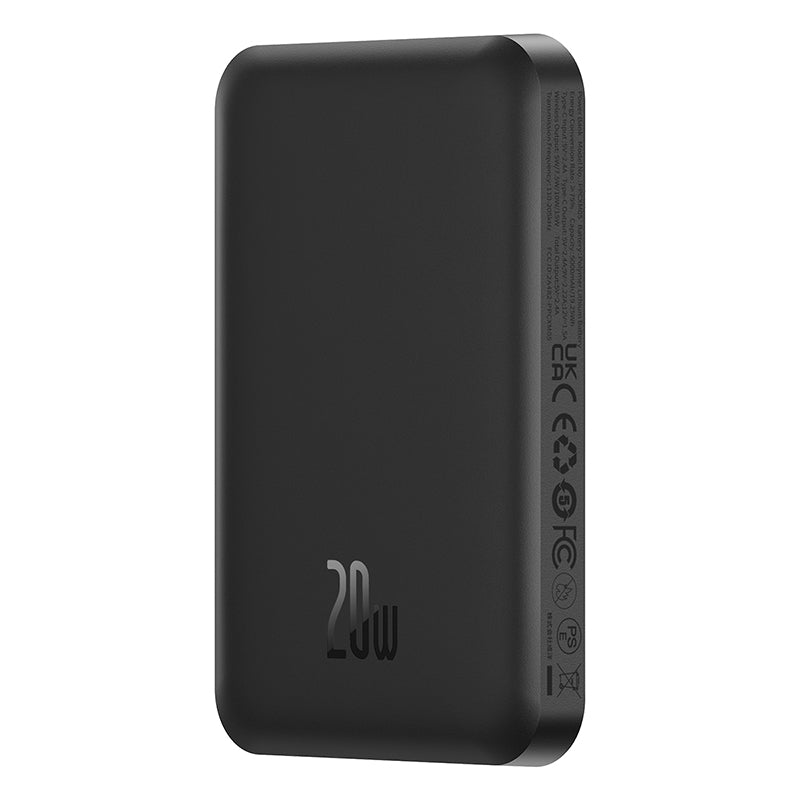 Baseus Magnetic Mini Wireless Fast Charge Power Bank 5000mAh 20W (With Simple Series Charging Cable Type-C to Type-C (20V/3A) 30cm)