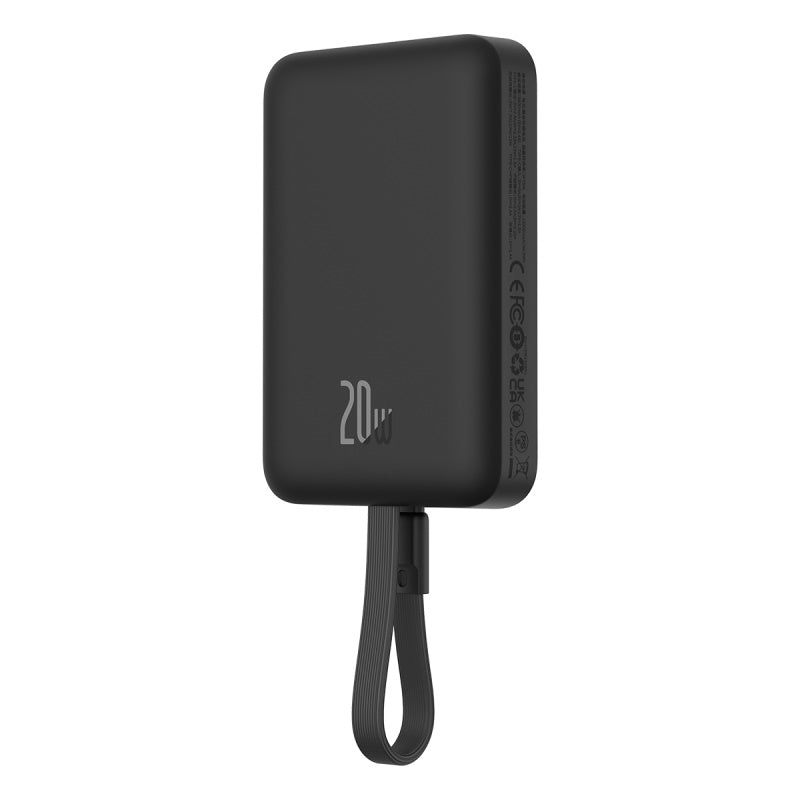Baseus Magnetic Mini Power Bank 10000mAh 20W with Built-in Lighting Cable