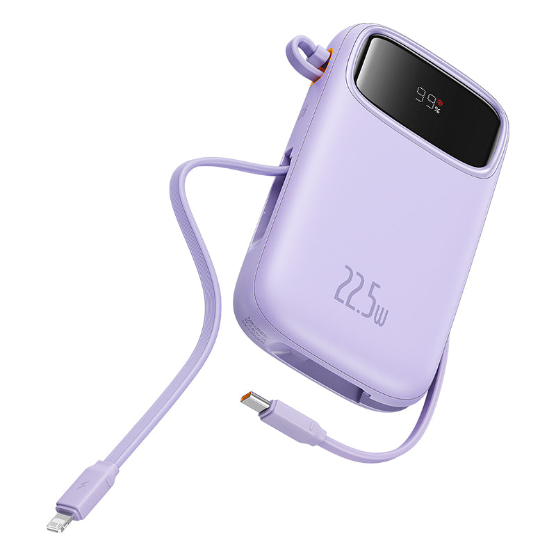 Baseus Qpow2 Dual-Cable Digital Display Fast Charge Power Bank 10000mAh 22.5W