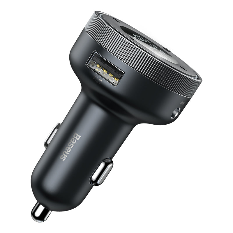 Baseus Enjoy Car Wireless MP3 Charger (Wireless 5.0+5V/3.4A) Black