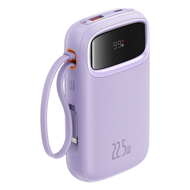 Baseus Qpow2 Dual-Cable Digital Display Fast Charge Power Bank 10000mAh 22.5W