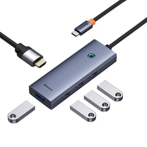 Baseus Flite Series 5-Port HUB Docking Station(Type-C to HDMI4K@30Hz*1+USB 3.0*4)