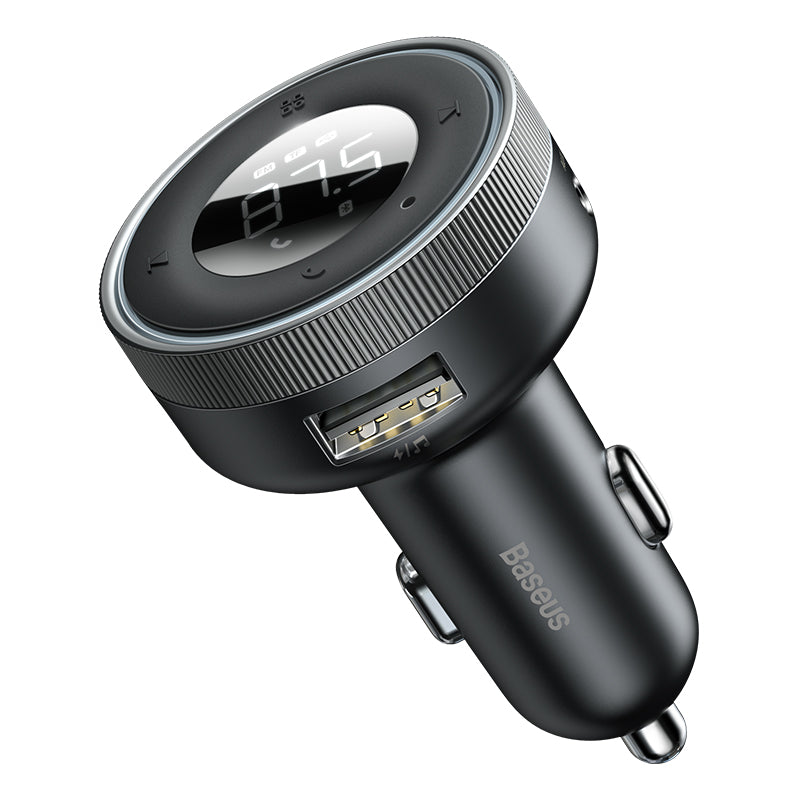 Baseus Enjoy Car Wireless MP3 Charger (Wireless 5.0+5V/3.4A) Black