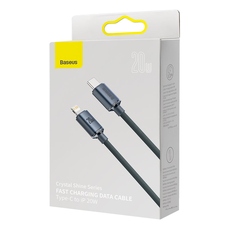 Baseus Crystal Shine Fast Charging Cable Type-C to iP 20W