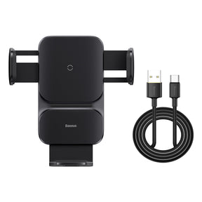 Baseus Wisdom Auto Alignment Car Mount Wireless Charger (QI 15W) (Air Outlet Base)