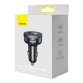 Baseus Enjoy Car Wireless MP3 Charger (Wireless 5.0+5V/3.4A) Black