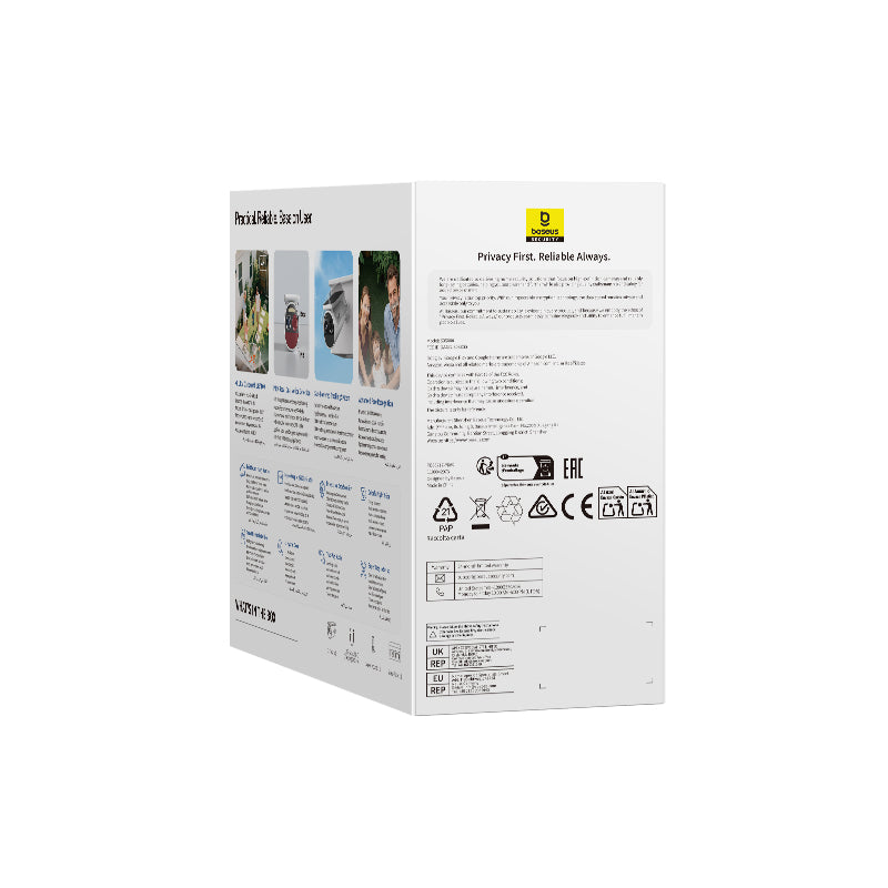 OS-Baseus Security S2 Outdoor Camera 4K Moon White