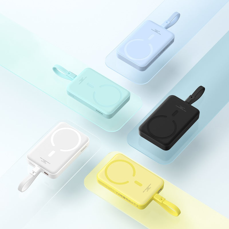 Baseus Magnetic Mini Power Bank 10000mAh 20W with Built-in Lighting Cable