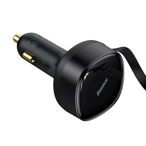 Baseus Enjoyment Retractable 2-in-1 Car Charger C+L 30W