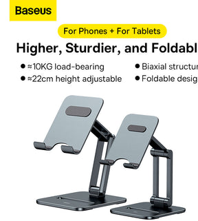 Baseus Desktop Biaxial Foldable Metal Stand (for Tablets) Grey