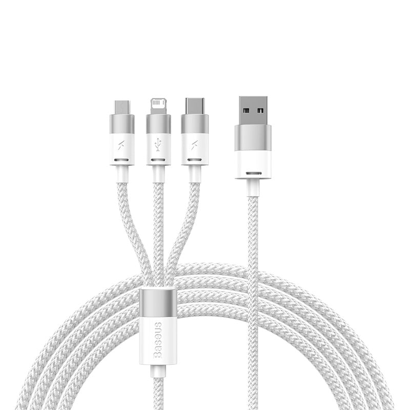 Baseus StarSpeed 1-for-3 Fast Charging Data Cable USB to M+L+C 3.5A 1.2m