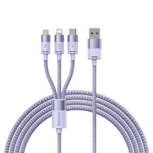 Baseus StarSpeed 1-for-3 Fast Charging Data Cable USB to M+L+C 3.5A 1.2m