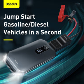 Baseus Super Energy Pro Car Jump Starter (12000mAh, 5V/3A, Peak Current 1000A)