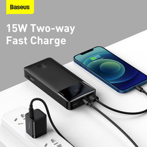 Baseus Bipow Digital Display Power Bank 20000mAh 15W