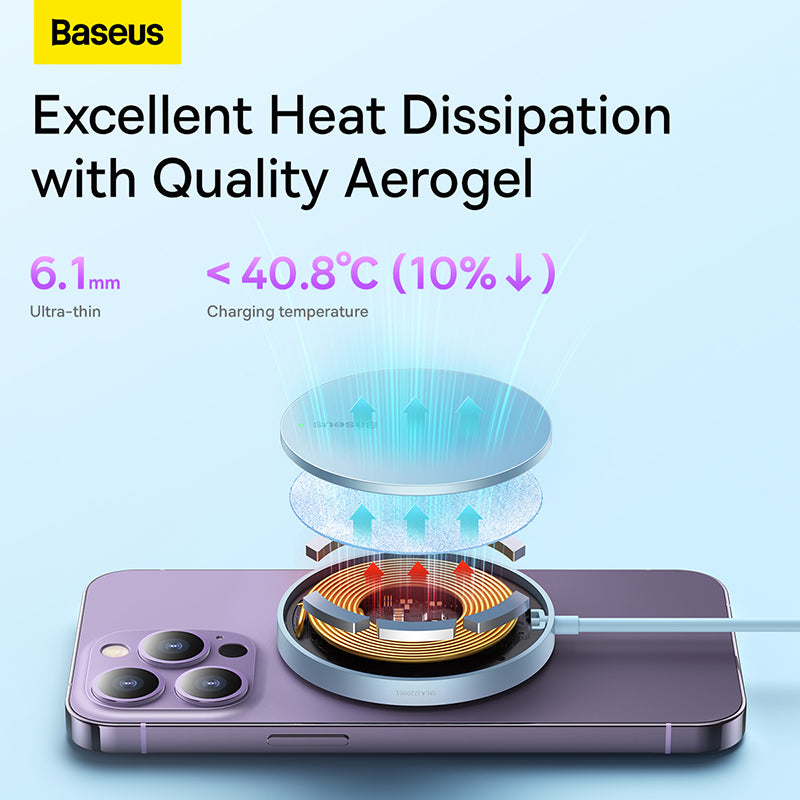 Baseus Simple Mini3 Magnetic Wireless Charger 15W