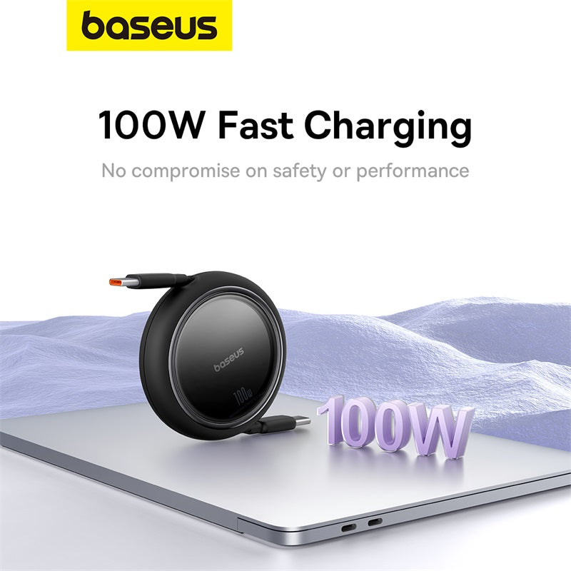 Baseus Free2Draw Mini Retractable Cable Type-C to Type-C 100W