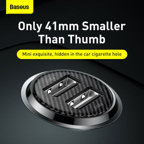 Baseus Grain Pro Car Charger (Dual USB 4.8A)