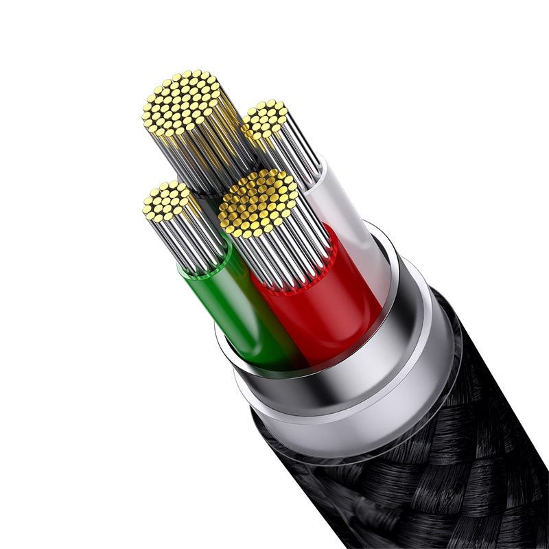 Baseus StarSpeed 1-for-3 Fast Charging Data Cable USB to M+L+C 3.5A 1.2m