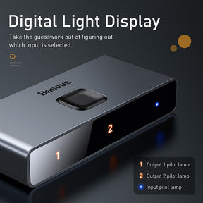 Baseus Matrix HDMI switcher (2in1or 1in2) Space Gray