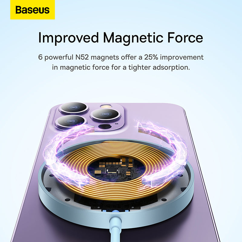 Baseus Simple Mini3 Magnetic Wireless Charger 15W