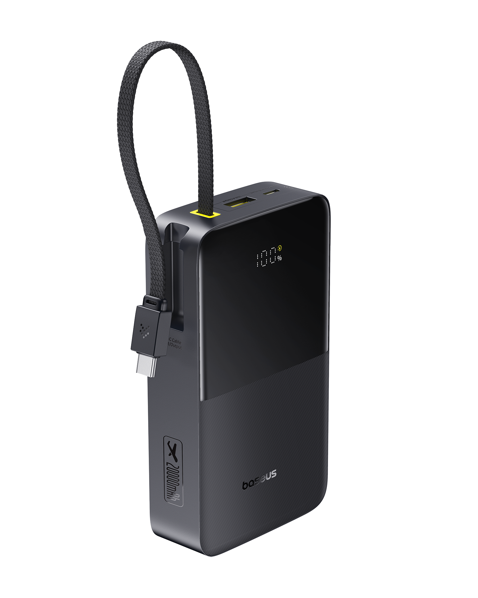 Baseus EnerFill FC51 Bipow2 Pro Digital Display Power Bank with Built-in Cable 20000mAh 22.5W