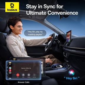 OS-Baseus SafeJourney Series Wireless CarPlay Adapter Space Grey