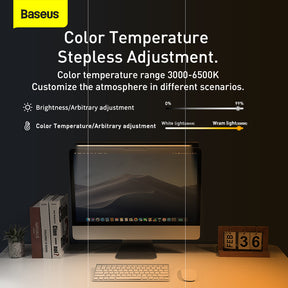 Baseus i-wok Series USB Asymmetric Light Source Screen Hanging Light (fighting) Pro Black