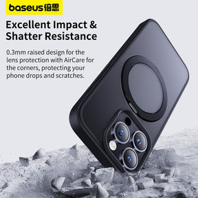 Baseus CyberLoop Series Magnetic Phone Case for iPhone 15/15 Pro/15 Plus/15Pro Max-Frosted Black