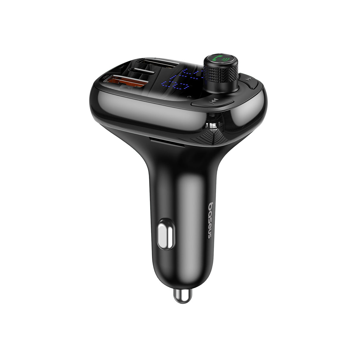 Baseus T Shaped S-13 Car Bluetooth MP3 Player (PPS Fast Charger Edition) Black
