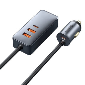 Baseus Share Together PPS Multi-port Fast Charging Car Charger with Extension Cord 120W