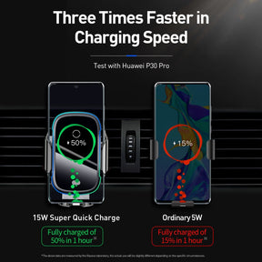 Baseus Light Electric Holder Wireless Charger (15W Qi)