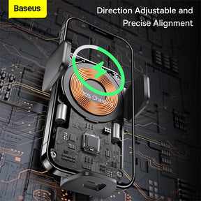 Baseus Wisdom Auto Alignment Car Mount Wireless Charger QI 15W (Suction Base)