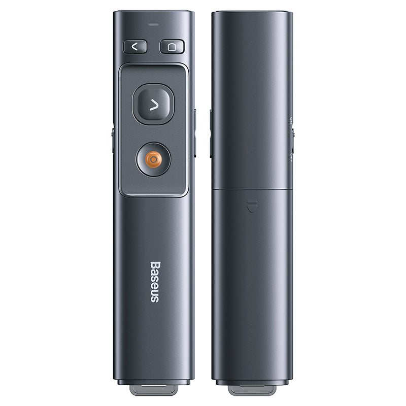 Baseus Orange Dot Wireless Presenter (Red Laser)(Charging) Grey