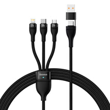 Baseus Flash Series Ⅱ Two-for-three Charging Cable U+C to M+L+C 100W 1.2m
