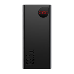 Baseus Adaman Metal Digital Display Quick Charge Power Bank 10000mAh 22.5W (With Simple Series Charging Cable USB to Type-C 3A 0.3m Black)