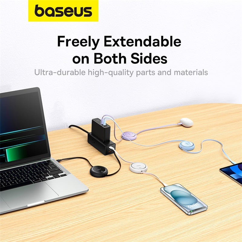 Baseus Free2Draw Mini Retractable Cable Type-C to Type-C 100W