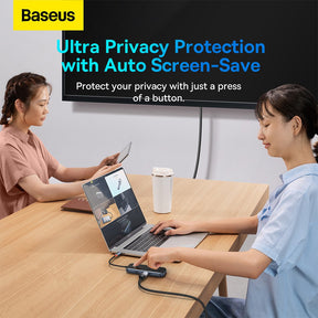 Baseus AcmeJoy 6-Port Type-C HUB Adapter (Type-C to HDMI*1+USB3.0*2+USB2.0*1+Type-C PD&Data *1+RJ45*1)-Dark Gray