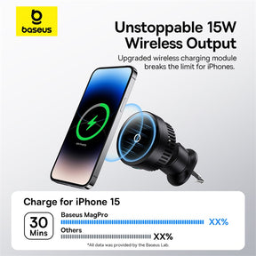 Baseus MagPro Series Magnetic Wireless Charging Car Mount Air Vent Version 15W