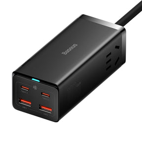Baseus GaN3 Pro Desktop Powerstrip 2AC+2 U+2C 100W CN Black (With Mini White Cable Type-C to Type-C 100W(20V/5A) 1m Black）