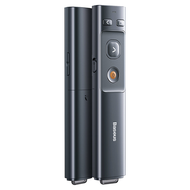 Baseus Orange Dot Wireless Presenter (Red Laser)(Charging) Grey