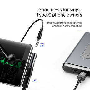Baseus L41 Type-C (input) for Type-C Female Connectors + 3.5 mm Female Connector Adapters