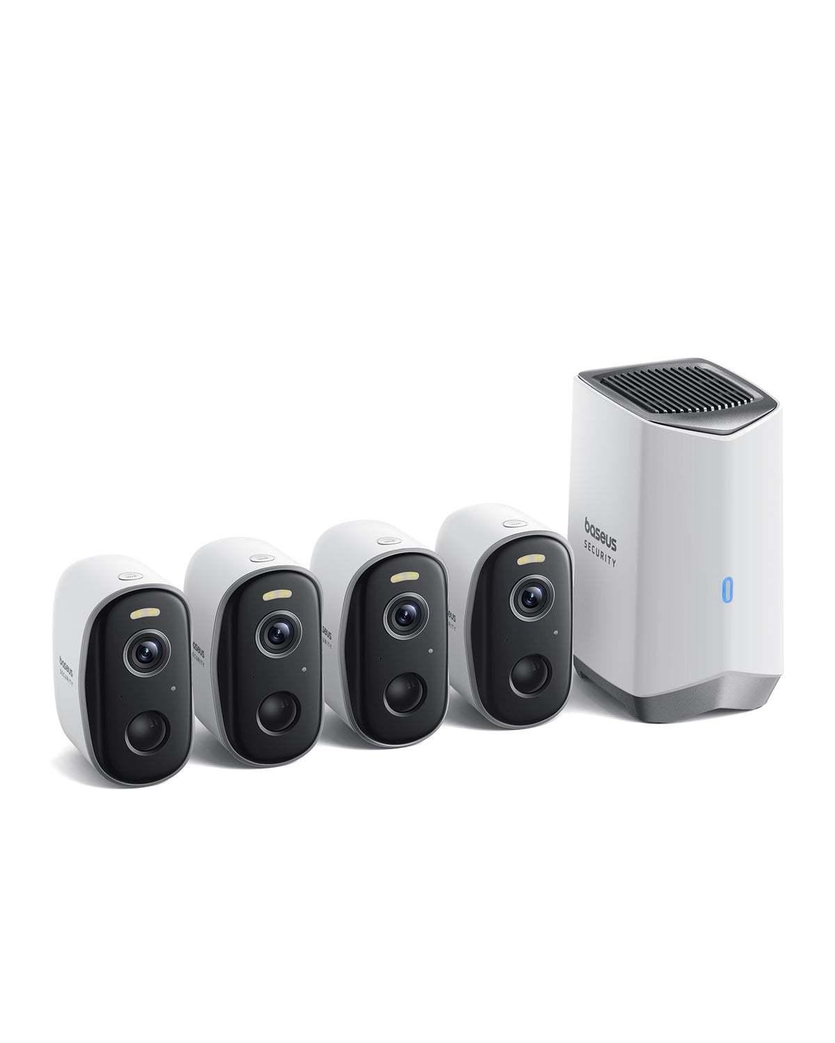 Baseus Security N1 Plus Outdoor Camera 2K 4-Cam Kit White