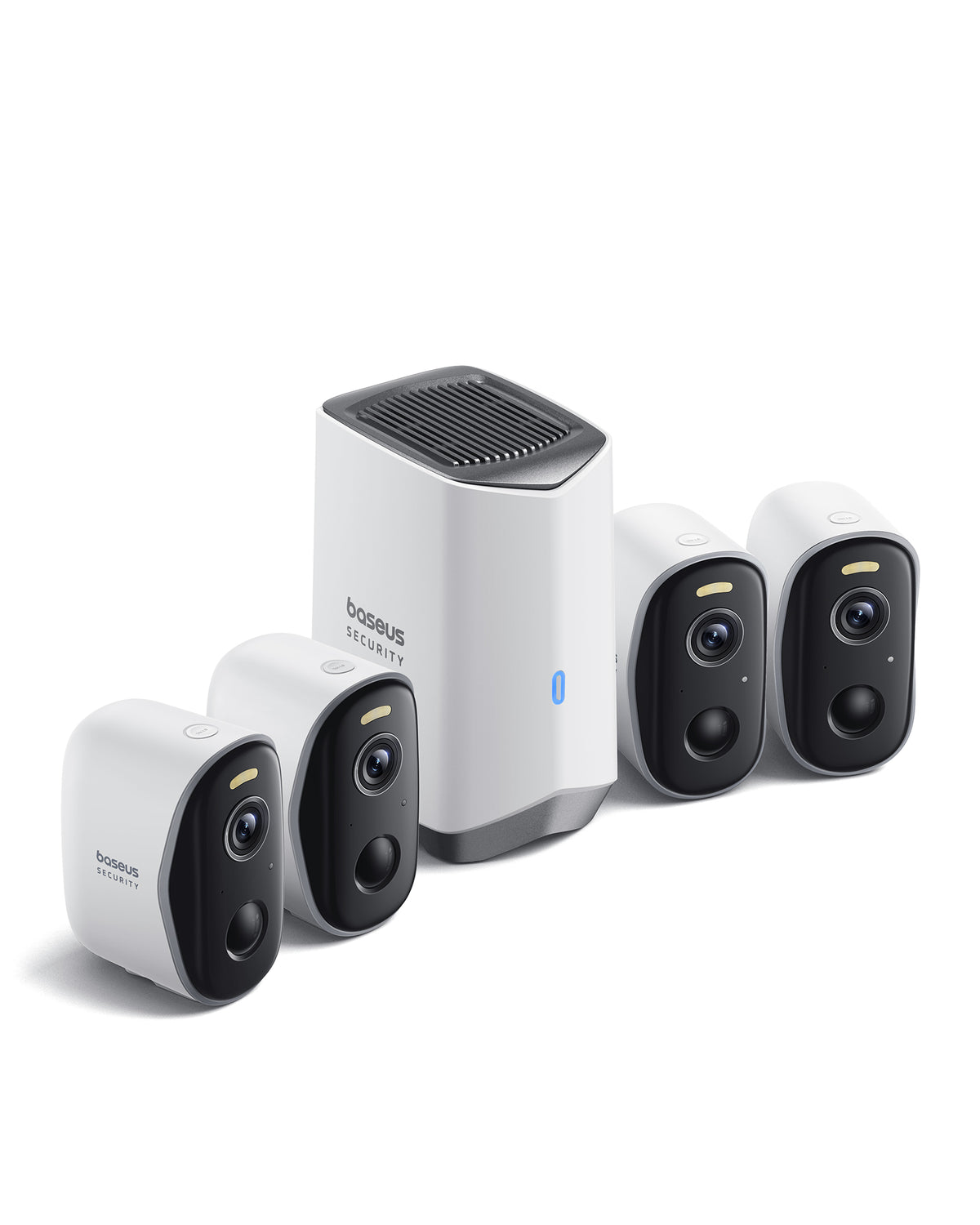 Baseus Security N1 Plus Outdoor Camera 2K 4-Cam Kit White