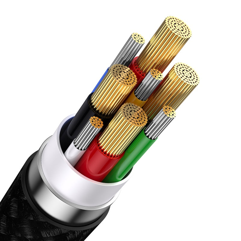 Baseus Flash Series Ⅱ Two-for-three Charging Cable U+C to M+L+C 100W 1.2m