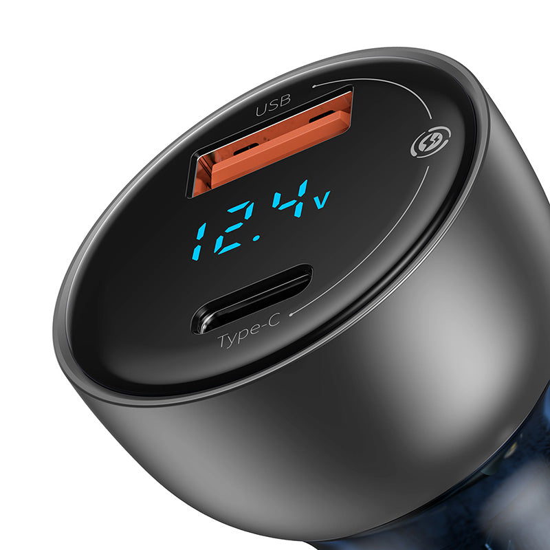 Baseus Particular Digital Display QC+PPS Dual Quick Charger Car Charger 65W