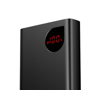 Baseus Adaman Metal Digital Display Quick Charge Power Bank 10000mAh 22.5W (With Simple Series Charging Cable USB to Type-C 3A 0.3m Black)