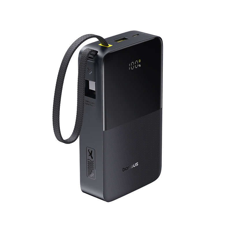 Baseus EnerFill FC51 Bipow2 Pro Digital Display Power Bank with Built-in Cable 20000mAh 22.5W