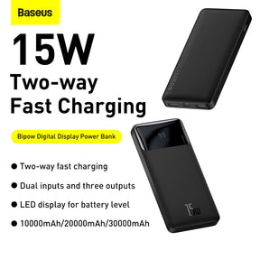 Baseus Bipow Digital Display Power Bank 10000mAh 15W
